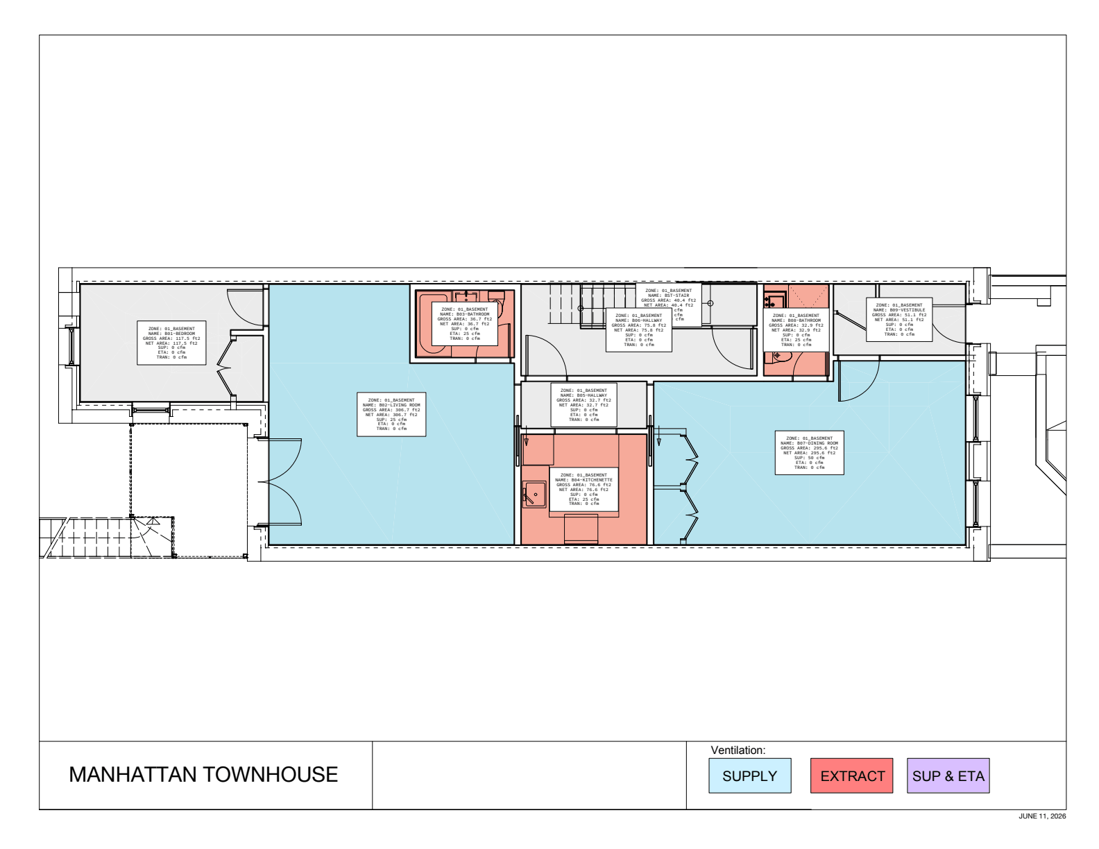 Basement mechanical plan